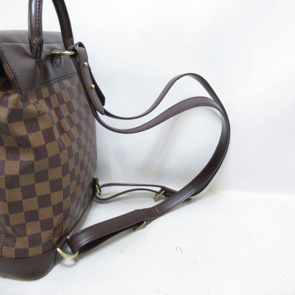 5 Louis Vuitton Soho Rucksack Backpack PVC Coated Canvas Damier Brown