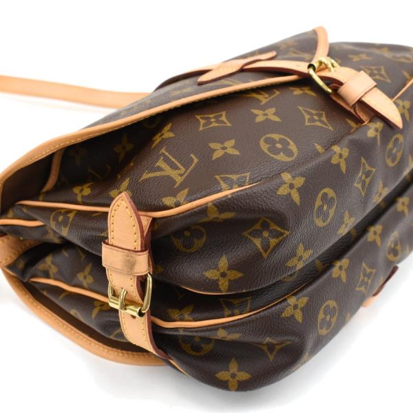 5 Louis Vuitton Saumur Messenger Shoulder Bag Monogram Brown