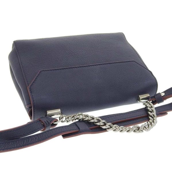 5 Louis Vuitton Lock Me 2 BB Diagonal Hanging Turn Lock Navy Leather