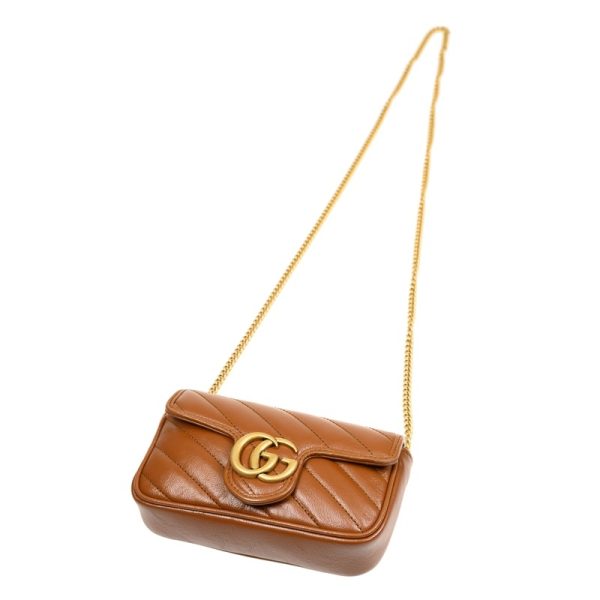 5 Gucci GG Marmont Quilted Leather Super Mini Bag Chain Shoulder Bag