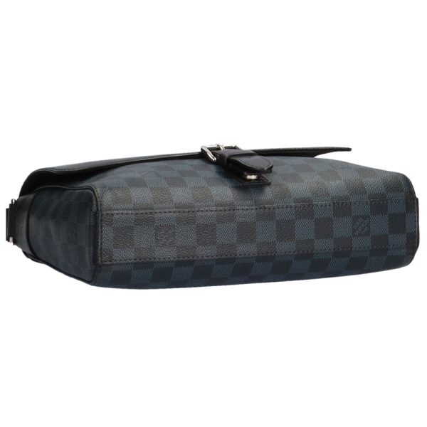 5 Louis Vuitton Newport Messenger MM Damier Cobalt Shoulder Bag Black