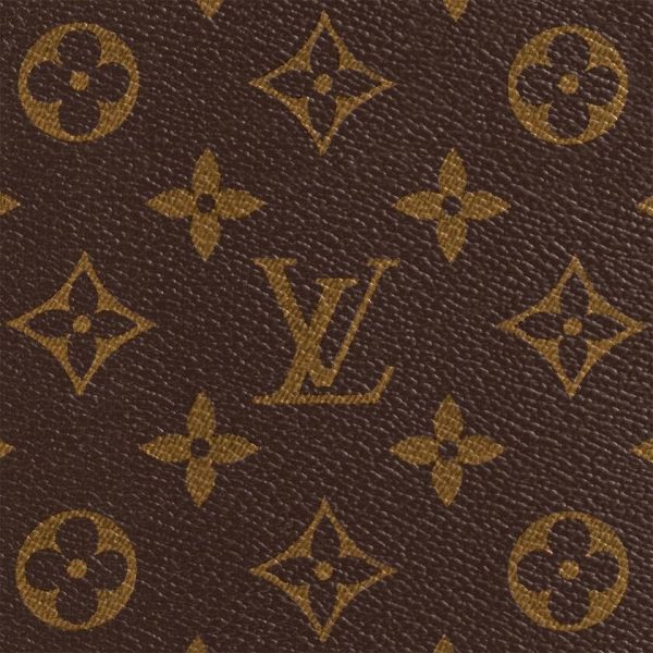 5 Louis Vuitton Bag Back Clutch Bag Brown Gold Monogram Canvas Leather