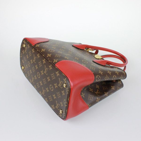 5 Louis Vuitton Flandrin Series 2 Way Bag Monogram Canvas Leather Cerise