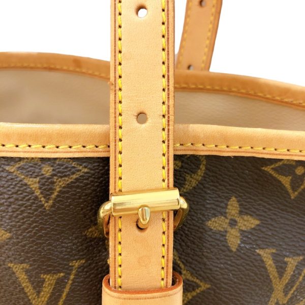 5 Louis Vuitton Monogram Canvas Bucket GM Shoulder Bag Brown