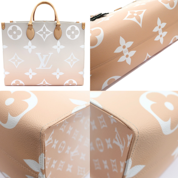 5 Louis Vuitton Tote On The Go GM Monogram Giant Bloom Gold