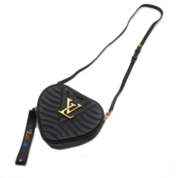 5 Louis Vuitton New Wave Heart Bag Shoulder Bag Black