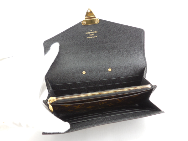 5 Louis Vuitton Portefeuille Palace Monogram Bi Fold Wallet Long Wallet Noir