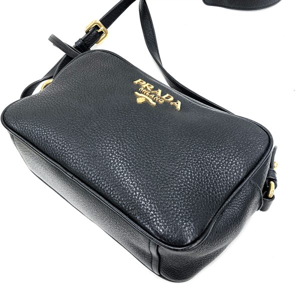 5 Prada Leather Shoulder Bag Black