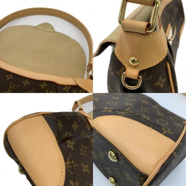 6 Louis Vuitton Shoulder Bag Beverly MM Brown Pvc Coated Canvas