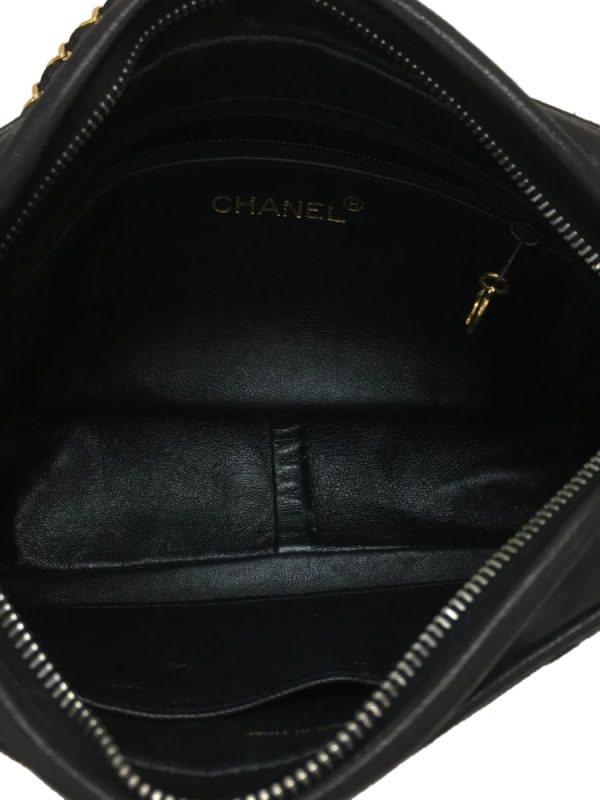 6 Chanel Coco Mark Fringe Shoulder Bag Leather