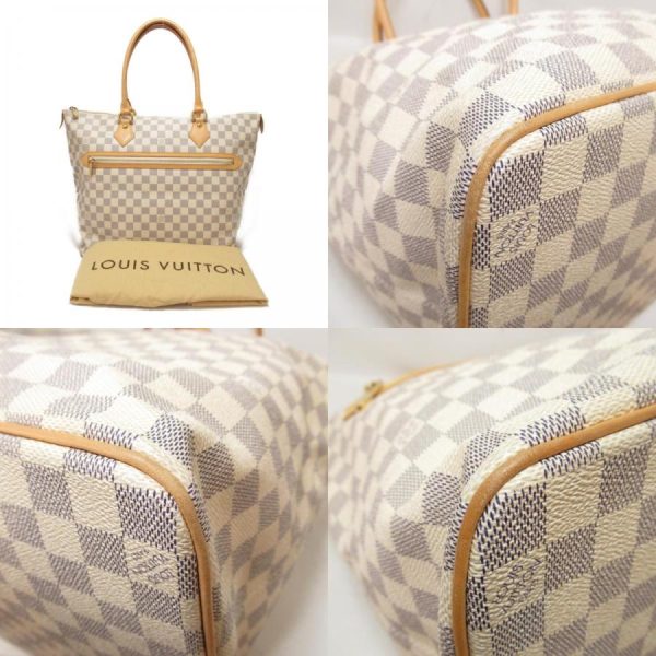 6 Louis Vuitton Saleya GM Handbag White PVC Coated Canvas