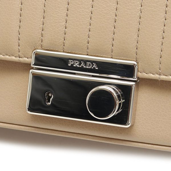 6 Prada Chain Calf Leather Glacecalf Impu Cameo