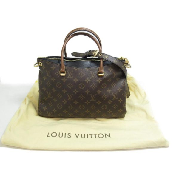 6 Louis Vuitton Pallas Shoulder Bag Brown PVC Coated Canvas