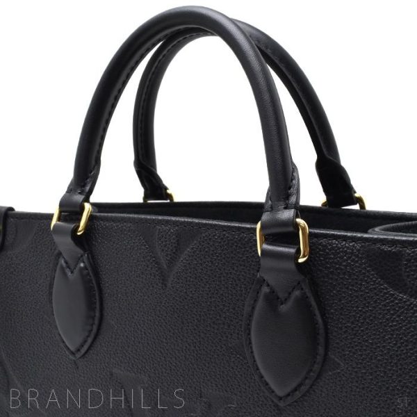 6 Louis Vuitton On The Go PM Handbag Emplant Noir Balck