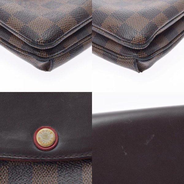 6 Louis Vuitton Twice Shoulder Bag Damier Ebene