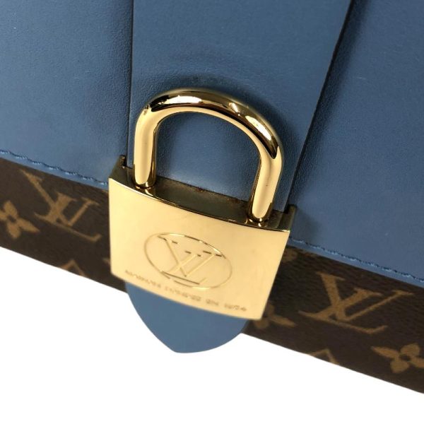 6 Louis Vuitton Locky BB Handbag Monogram Canvas Calfskin Blue