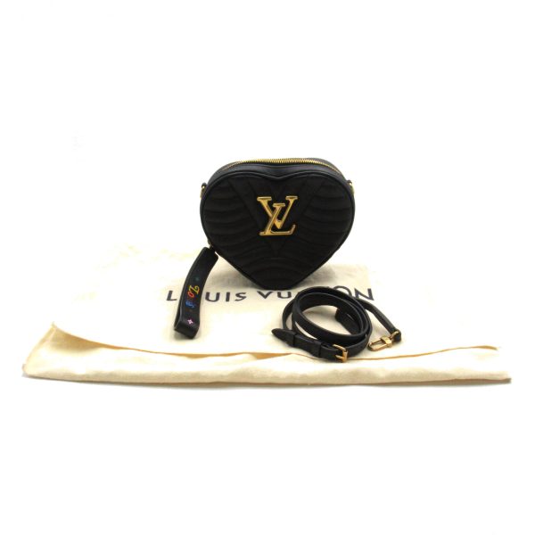6 Louis Vuitton New Wave Heart Bag Shoulder Bag Black