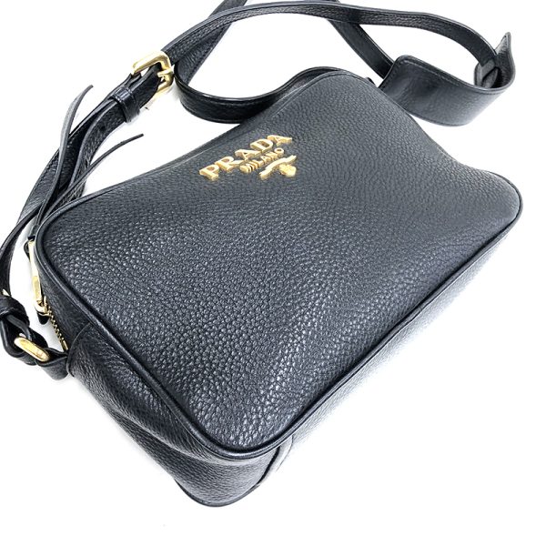 6 Prada Leather Shoulder Bag Black