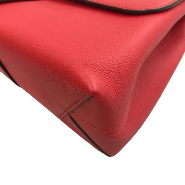 6 Louis Vuitton 2 Way Hand Shoulder Bag Leather Red