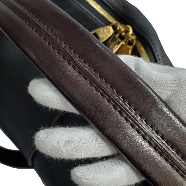 7 Louis Vuitton Selene MM Mahina Noir Black Tote Shoulder Bag