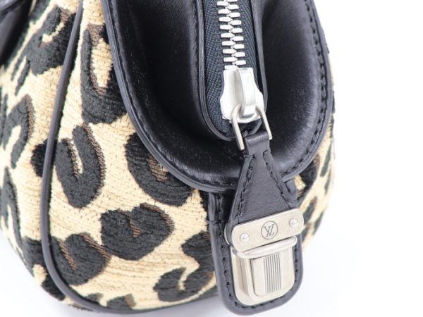 7 Louis Vuitton Baby Mini Boston Handbag Leopard Jacquard Canvas