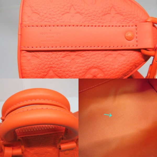 7 Louis Vuitton Keepall Bandouliere 25 Taurillon Monogram Volcano Orange Leather Shoulder Bag