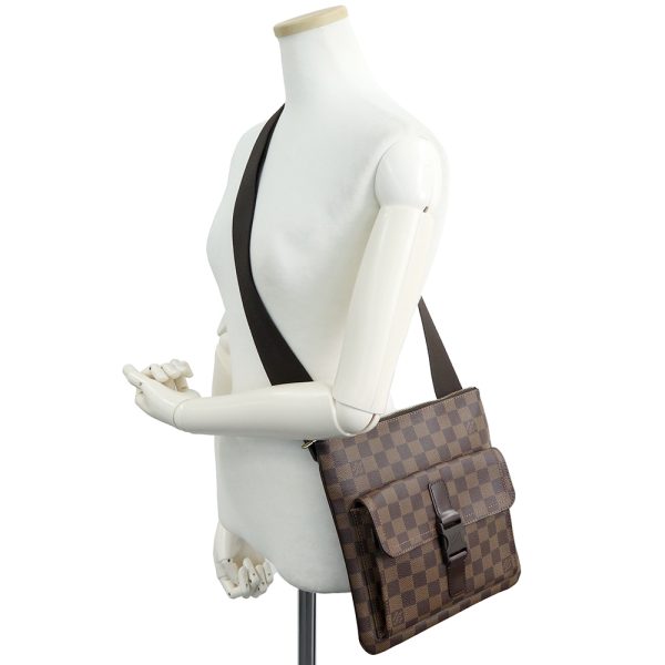 7 Louis Vuitton Melville Shoulder Bag Diagonal Hanging Damier Brown