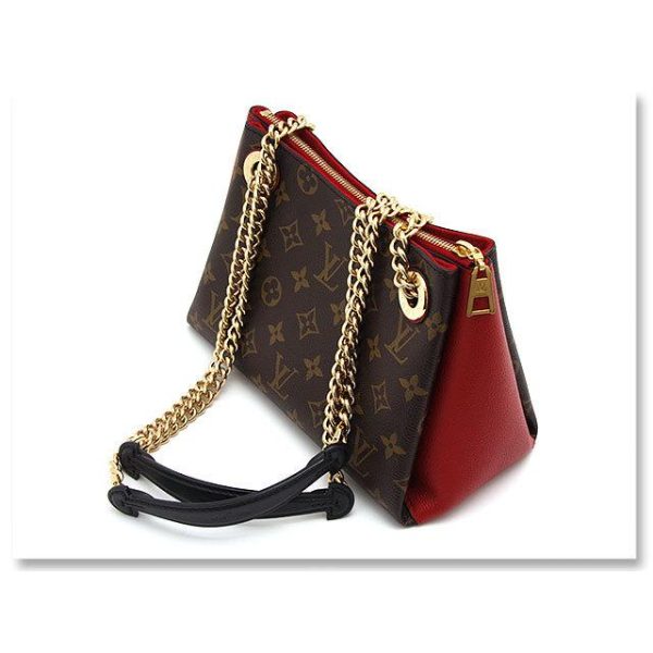 7 Louis Vuitton Shoulder Bag Surene BB Monogram Red