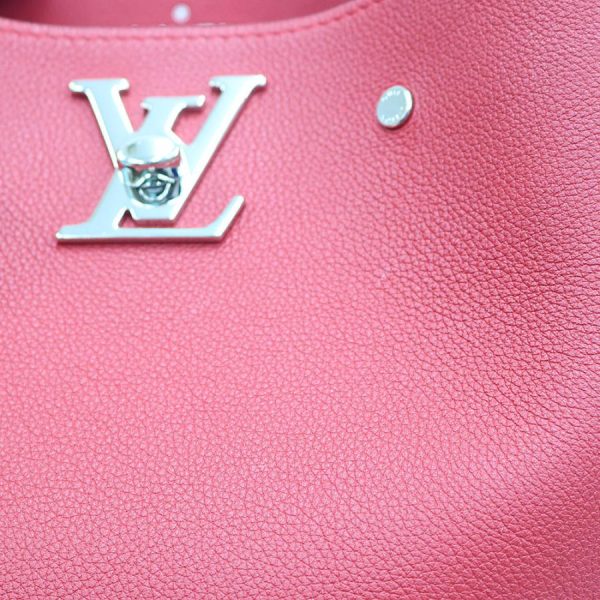 8 Louis Vuitton LockMe Bucket Bag Red