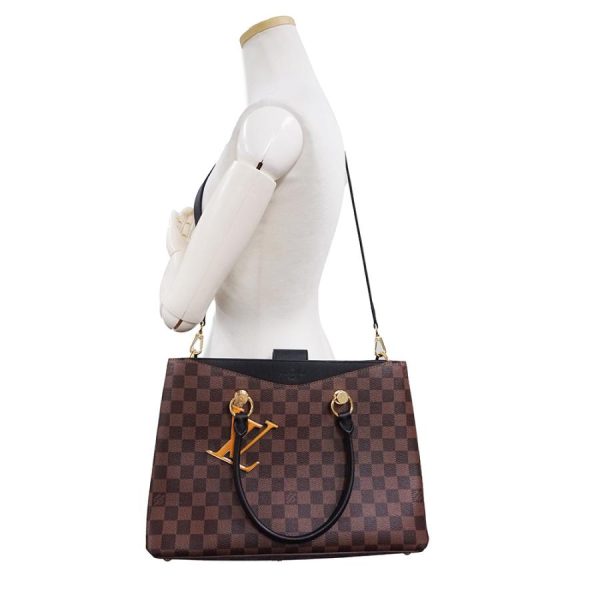 8 Louis Vuitton Riverside Diagonal Damier Ebene Shoulder Bag