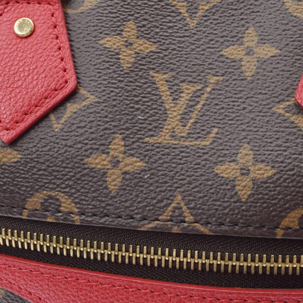 8 Louis Vuitton Tournel PM 2WAY Handbag Cerise Canvas Shoulder Bag