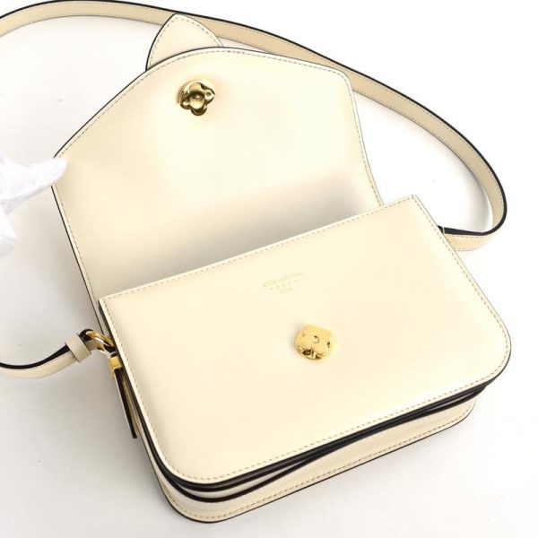 8 Louis Vuitton Ponneuf Shoulder Bag Crossbody Smooth Leather Claim White Beige