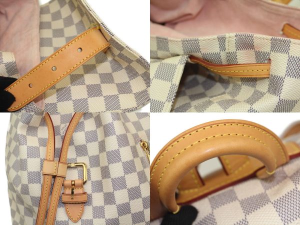 8 Louis Vuitton Speron Damier Azur White Gray Pink Rucksack Backpack