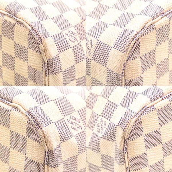 8 Louis Vuitton Damier Azur Neverfull MM Tote Bag