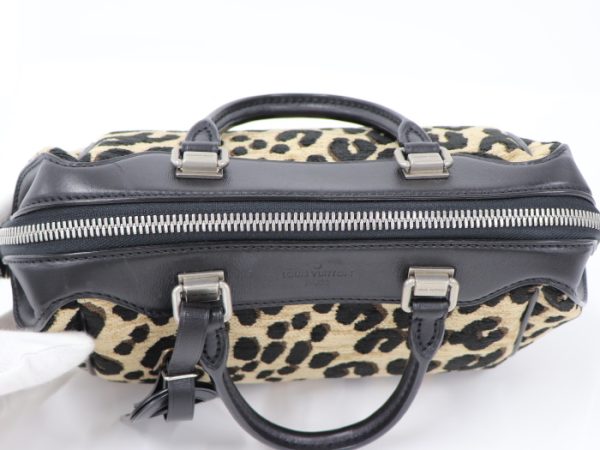 9 Louis Vuitton Baby Mini Boston Handbag Leopard Jacquard Canvas