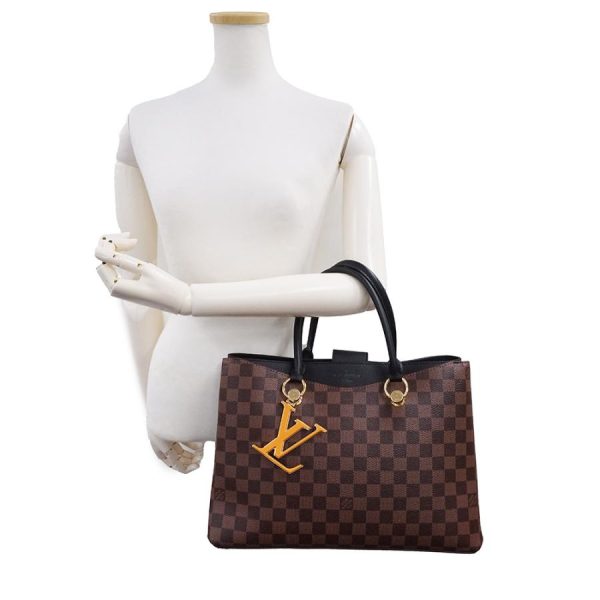 9 Louis Vuitton Riverside Diagonal Damier Ebene Shoulder Bag