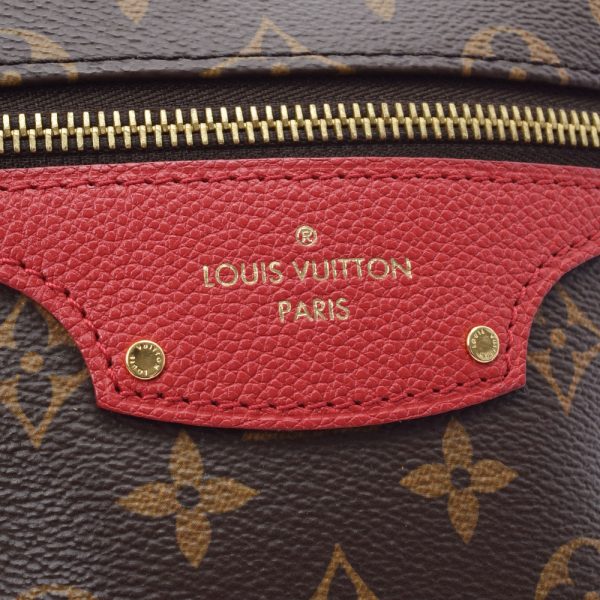 9 Louis Vuitton Tournel PM 2WAY Handbag Cerise Canvas Shoulder Bag