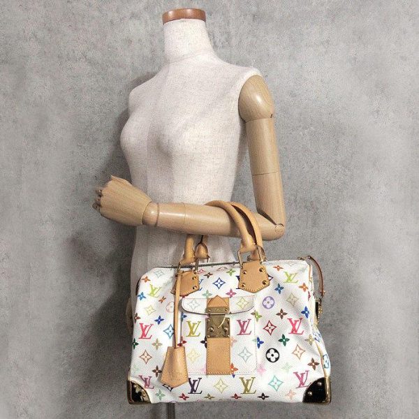 9 Louis Vuitton Handbag Monogram Multicolor Speedy 30