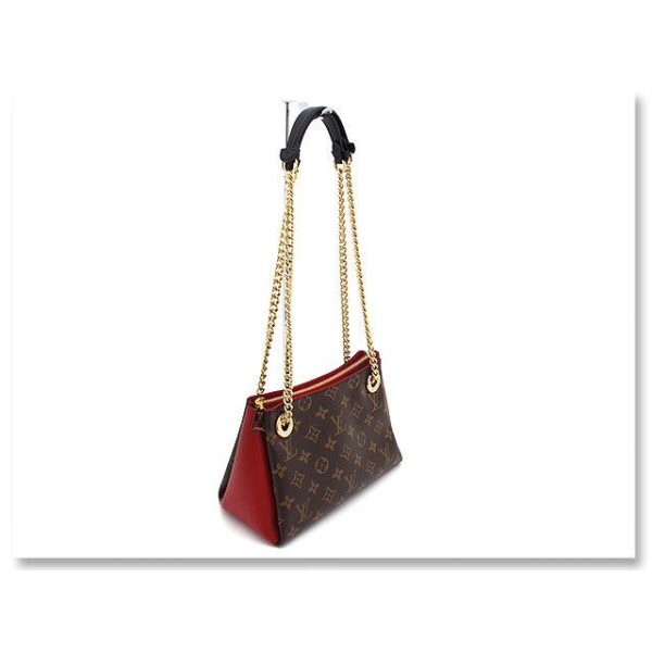 9 Louis Vuitton Shoulder Bag Surene BB Monogram Red