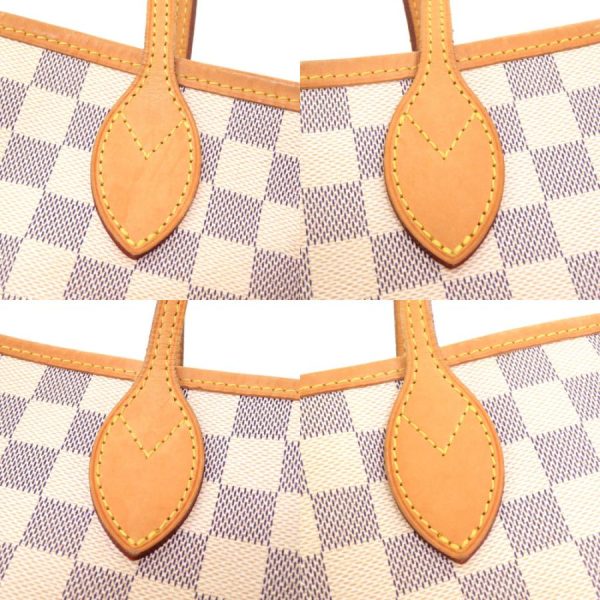 9 Louis Vuitton Damier Azur Neverfull MM Tote Bag