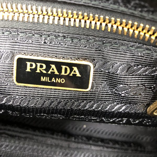 9 Prada Leather Shoulder Bag Black