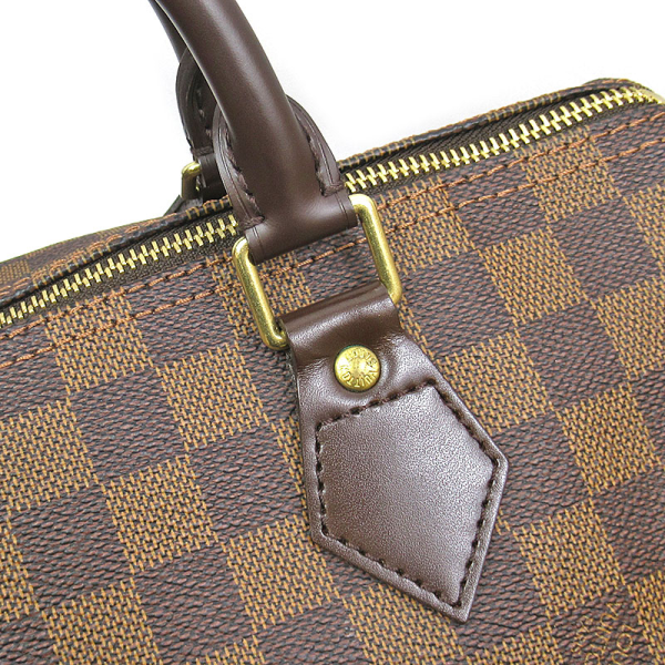 9 Louis Vuitton Speedy 30 Damier Ebene Boston Bag