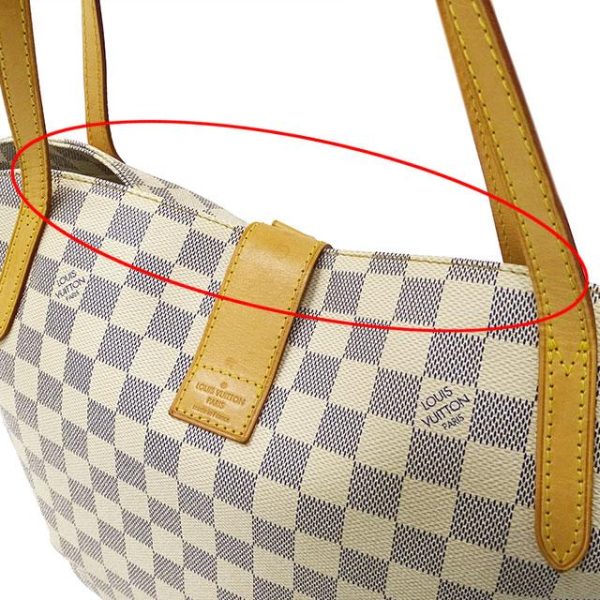 brandbayshop v0071947200 7 d 20221108160554 Louis Vuitton Salina PM Damier Azur Tote Shoulder Bag White