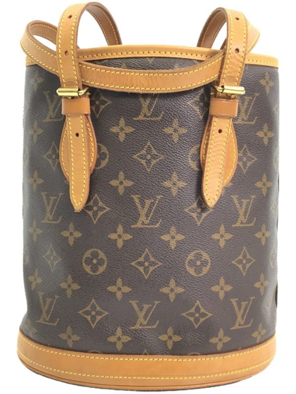 justbag01 Louis Vuitton Petit Bucket Tote Bag Monogram Canvas Brown