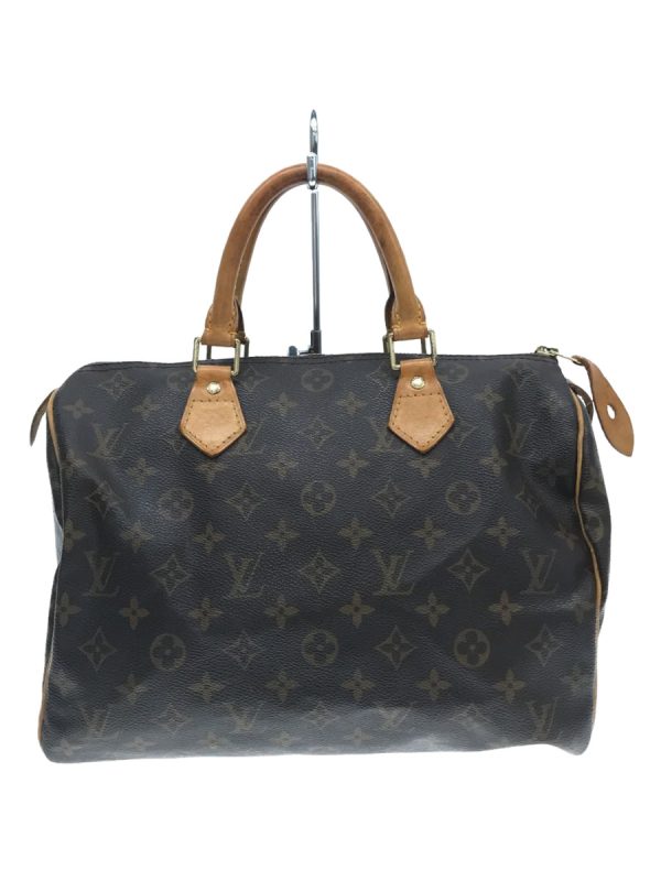 justbag01 LOUIS VUITTON Speedy Monogram Canvas PVC Brown Bag