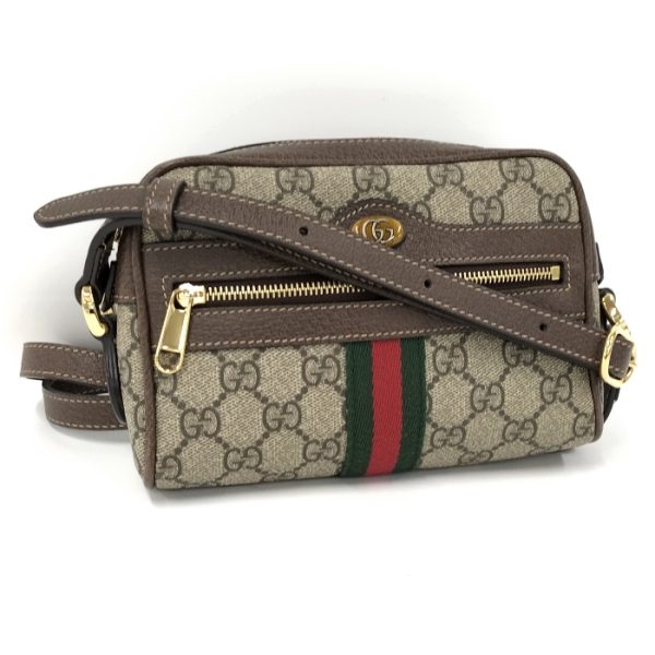 justbag01 GUCCI Ophidia Shoulder Bag in GG Supreme Leather Beige Brown