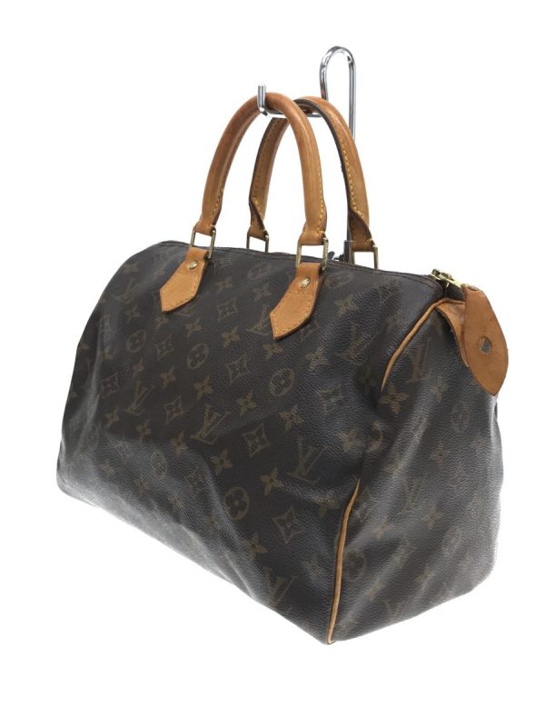 justbag02 LOUIS VUITTON Speedy Monogram Canvas PVC Brown Bag