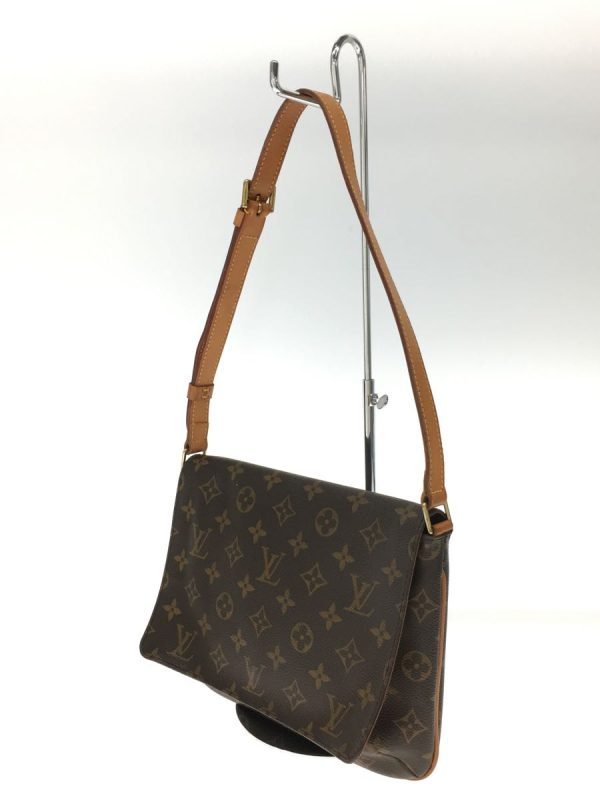 justbag02 LOUIS VUITTON Musette Tango Monogram Canvas PVC Brown Bag