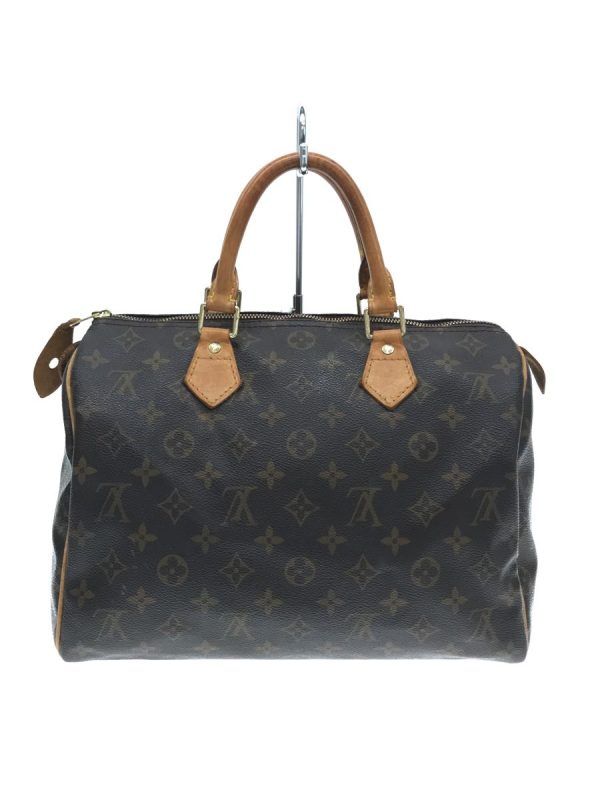 justbag04 LOUIS VUITTON Speedy Monogram Canvas PVC Brown Bag