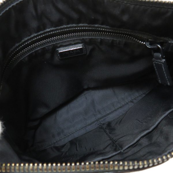 justbag05 Prada Long Shoulder Shoulder Bag Leather Black